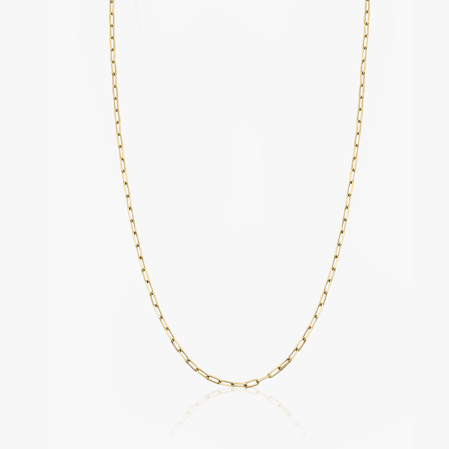 Golden Paperclip choker silver necklace