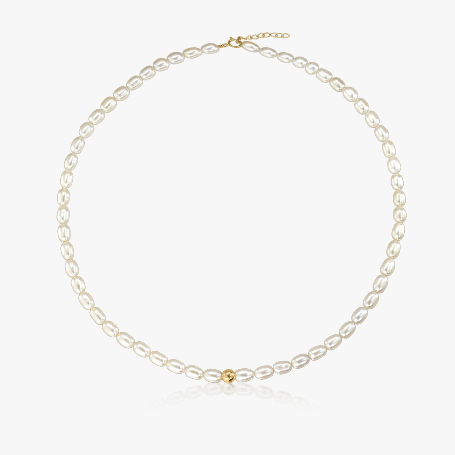 Faye gold necklace - Natural pearls