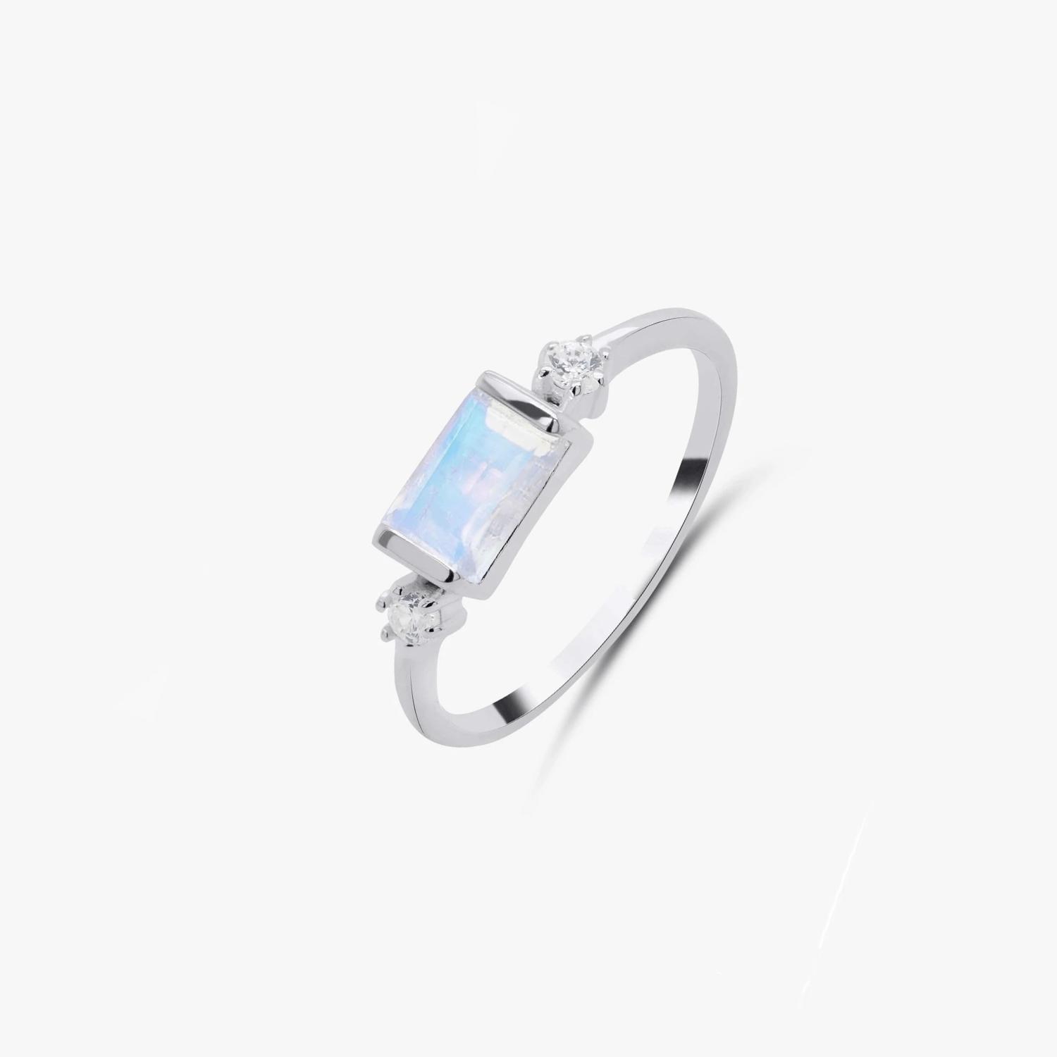 Eva silver ring – Moonstone