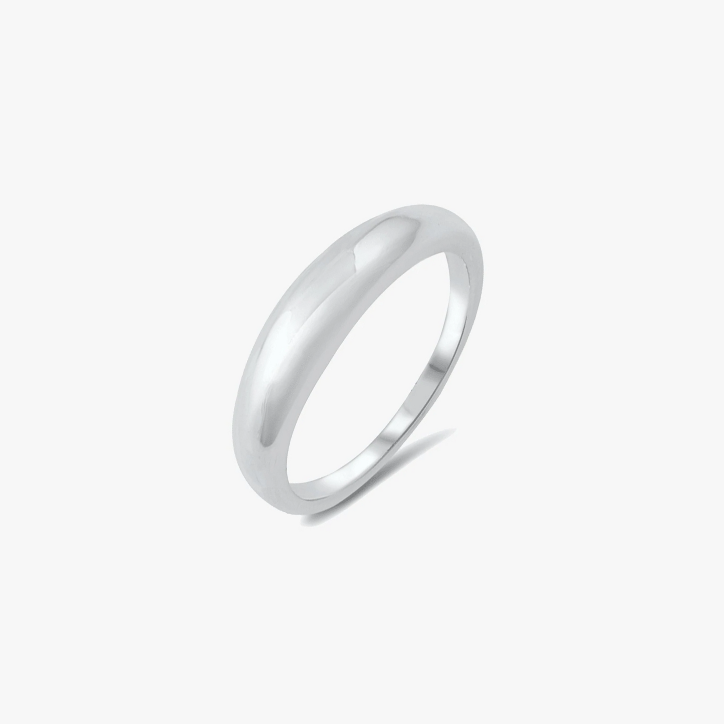 Thin Dome Silver Ring