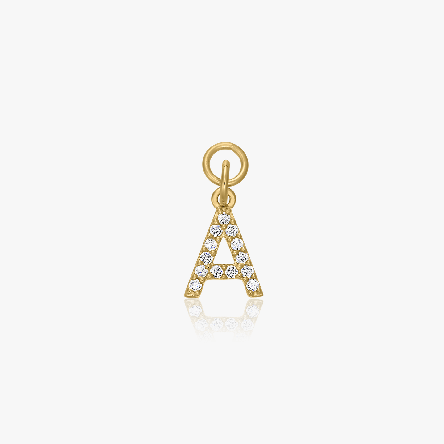 Golden Anna Silver Pendant - Zirconia - Indira
