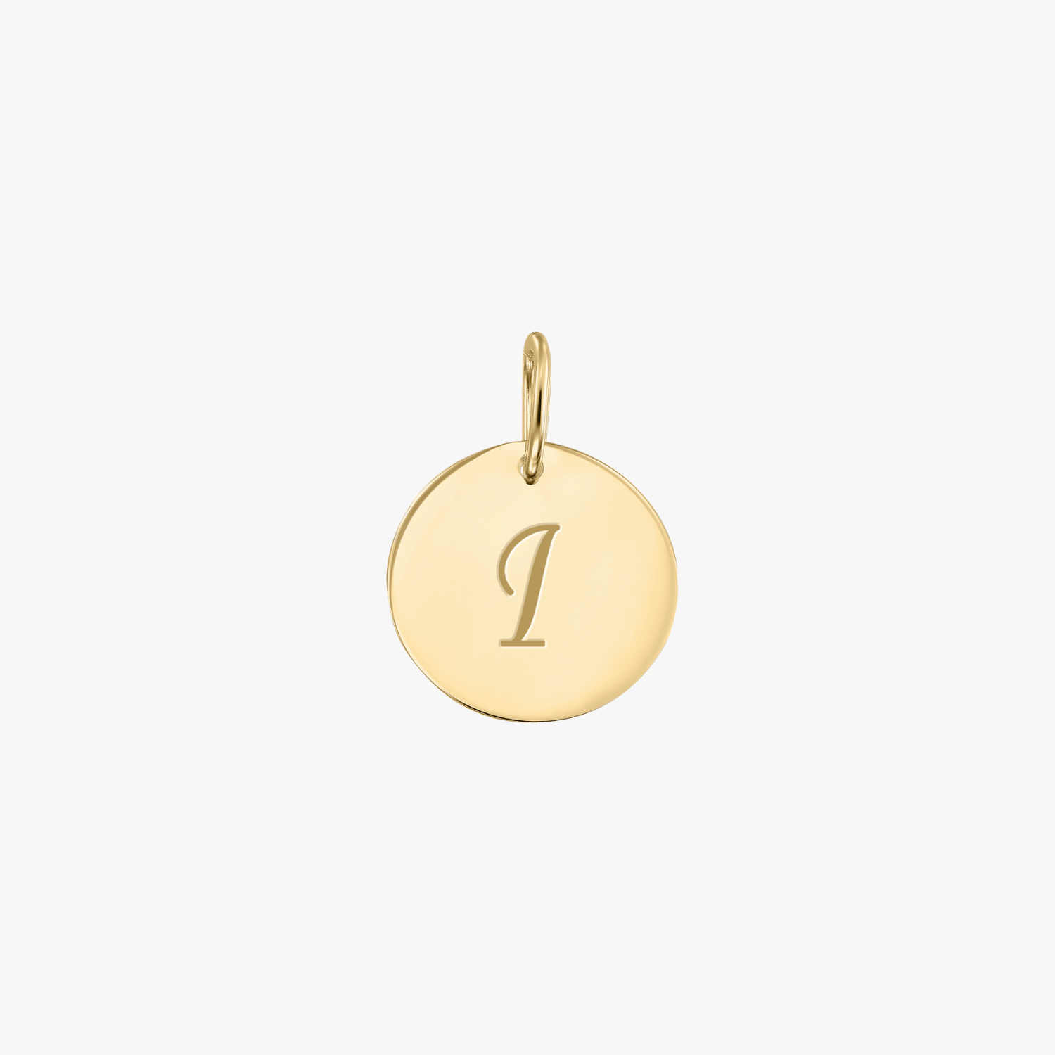 Golden A silver pendant