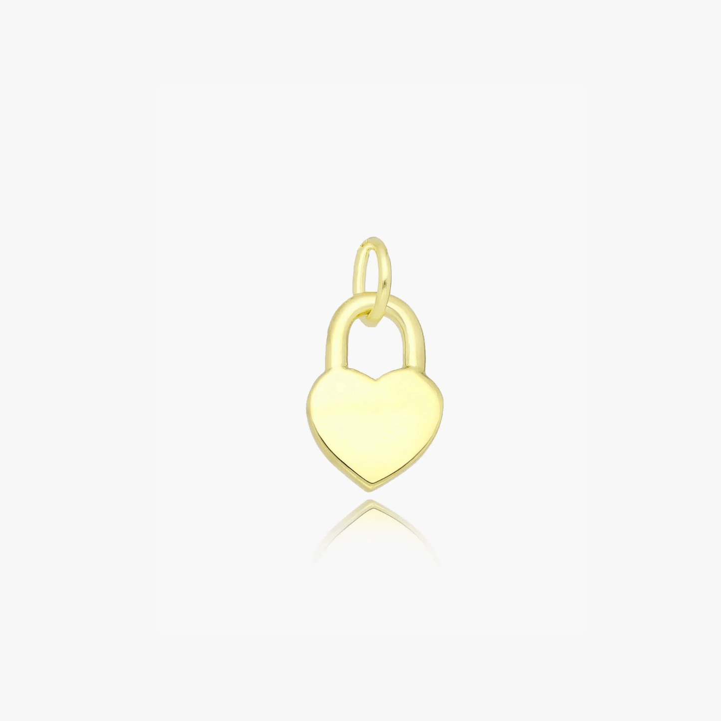 Heart Lock silver pendant