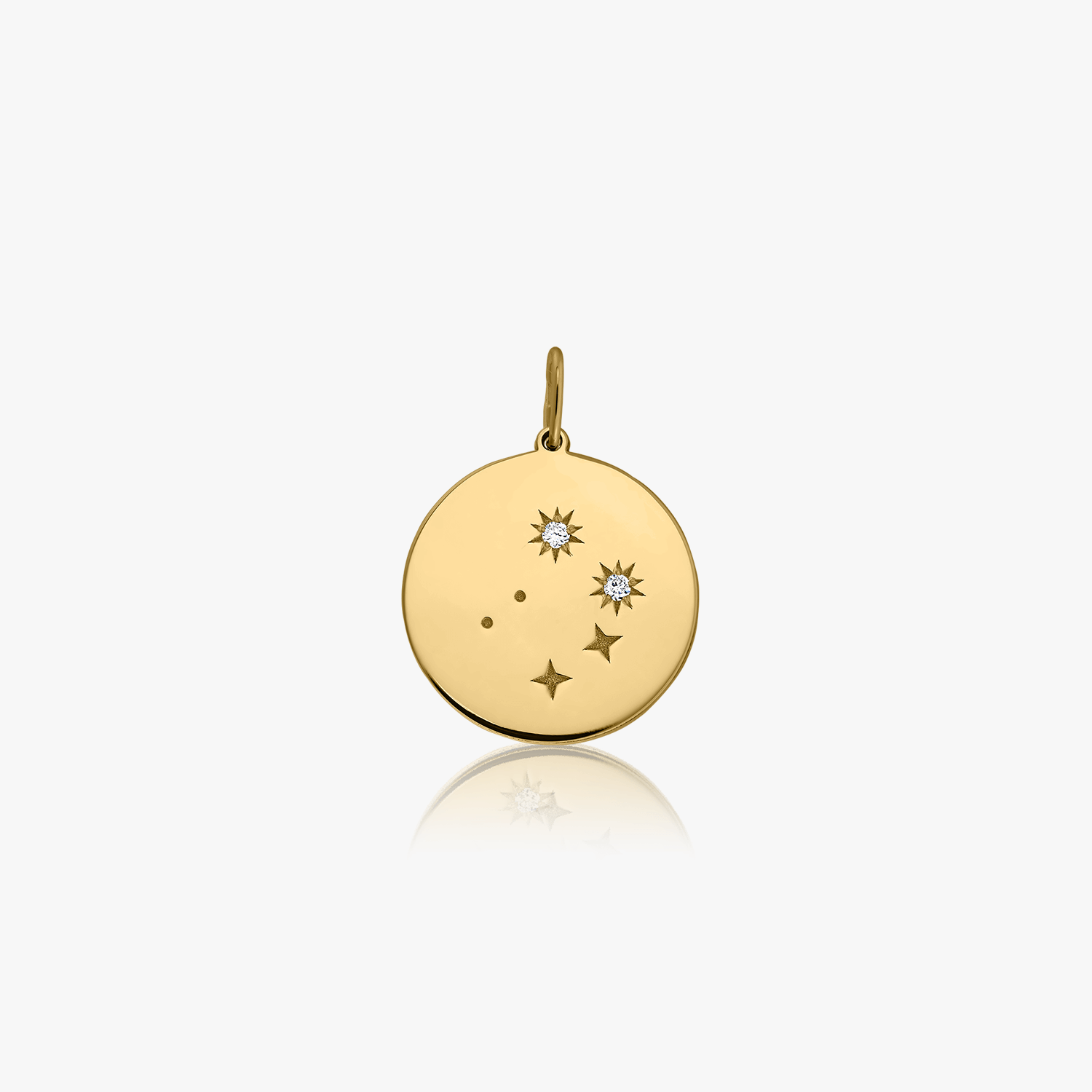 Zodiac gold pendant - Libra