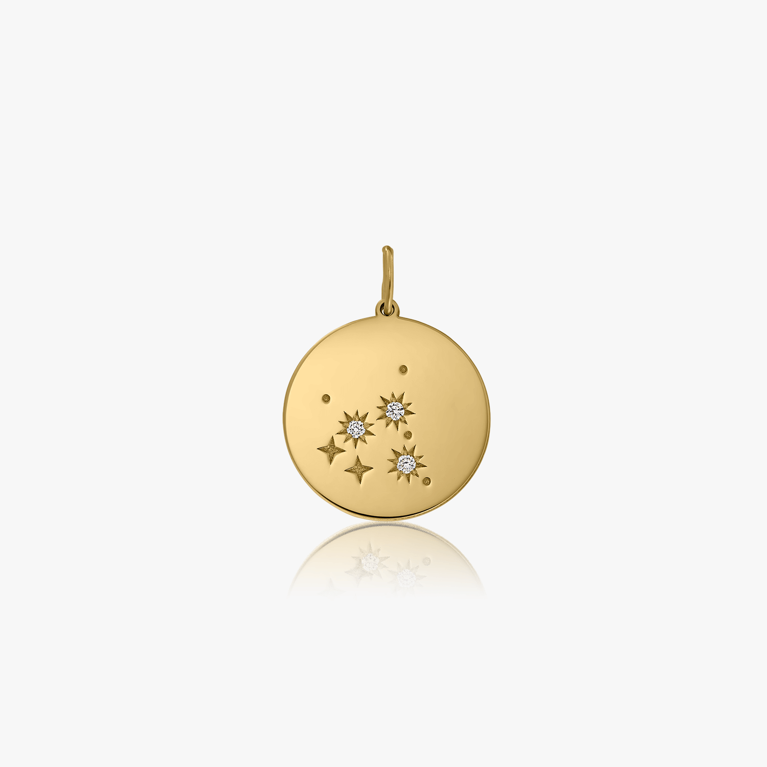 Zodiac - Sagittarius gold pendant