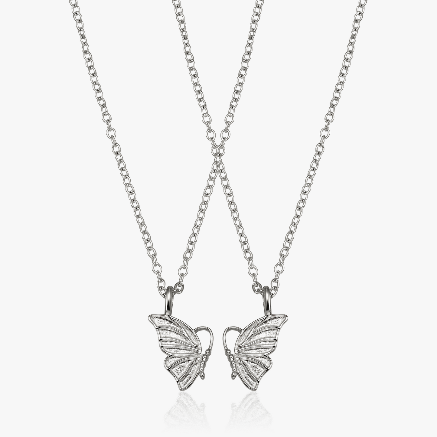 Bestfriends Silver Necklaces - You Gave Me Wings