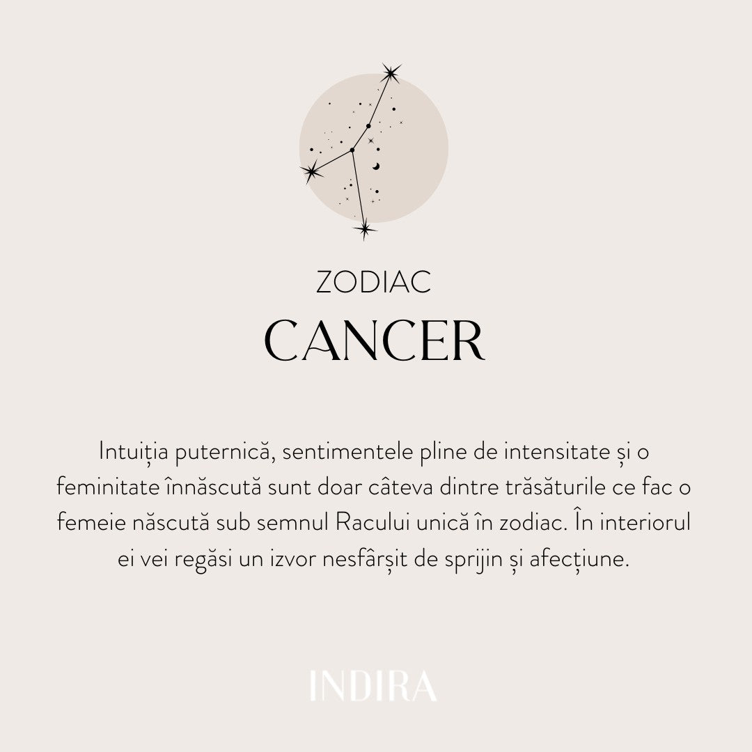 Gold pendant Zodiac - Cancer