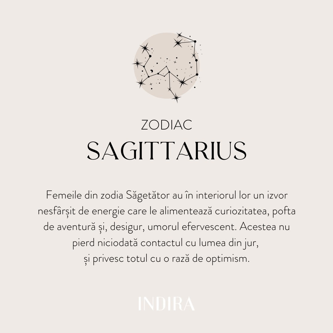 Zodiac - Sagittarius gold pendant