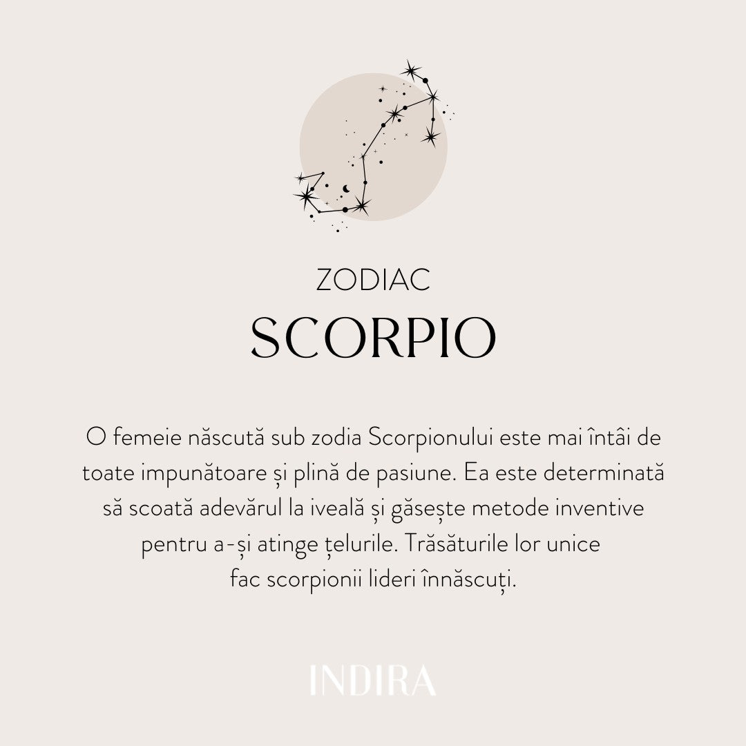 Gold Zodiac - Scorpio pendant