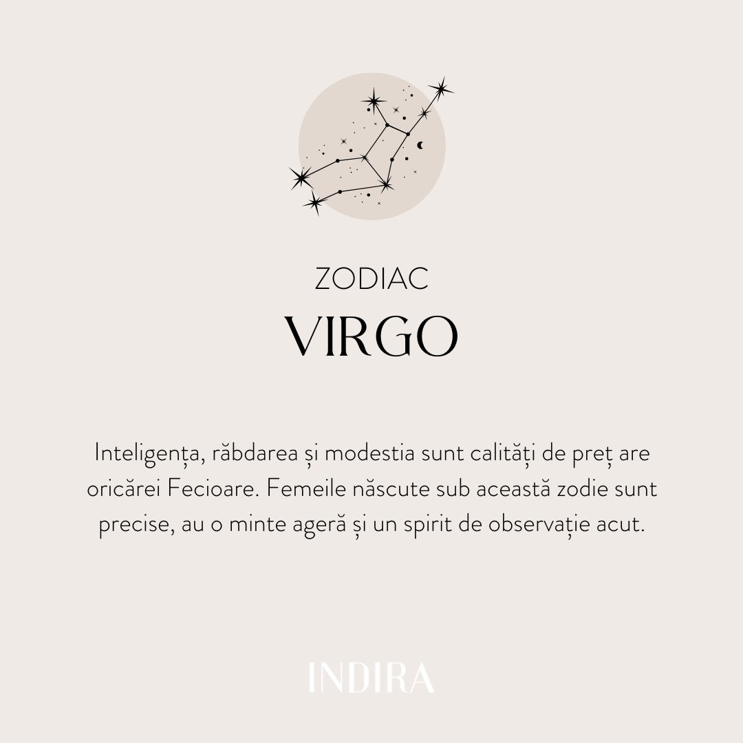 Gold Zodiac - Virgo pendant